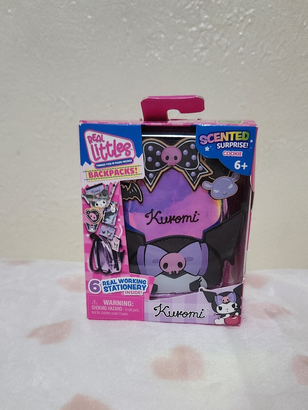 Hello Kitty and Friends Kuromi Real Littles Cookie Scented Mini backpack set NEW